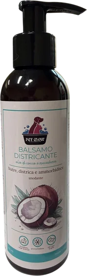 Balsamo districante Pet Glow con olio di cocco e macadamia