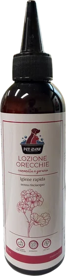 Lozione orecchie Pet Glow con camomilla e geranio